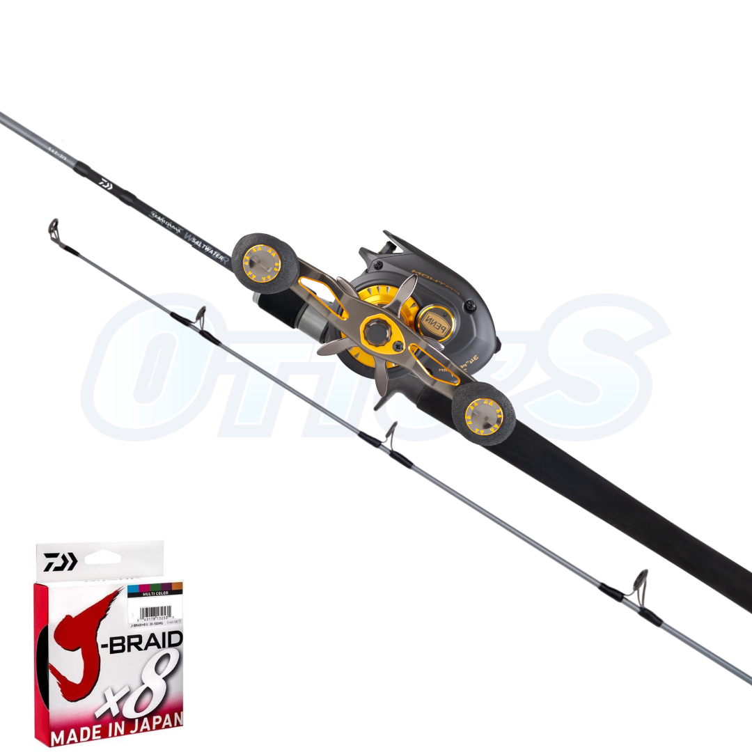 Penn Fathom and Daiwa TD Saltwater Jig Fishing Combo