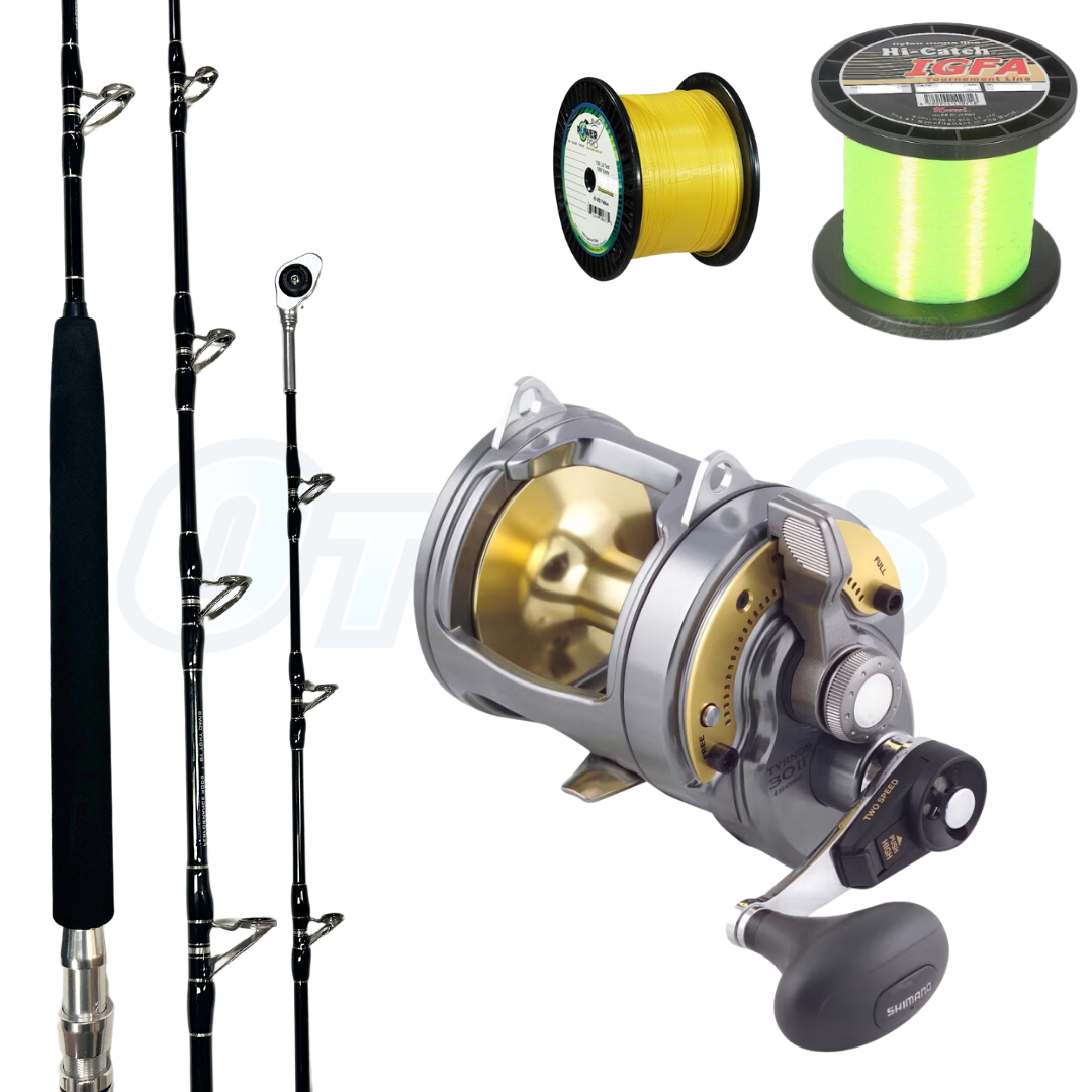 24kg Gamefishing Combo Fishfinder Custom and Shimano Tyrnos II