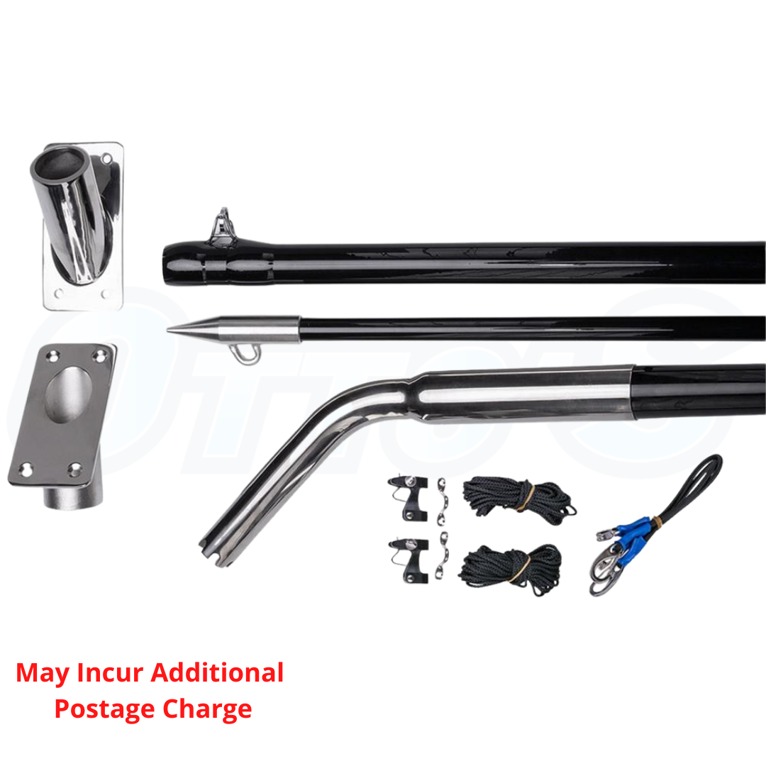 Hook'em Complete Carbon Fibre Outrigger Set with Rigging Equipment-Otto's  Tackle World