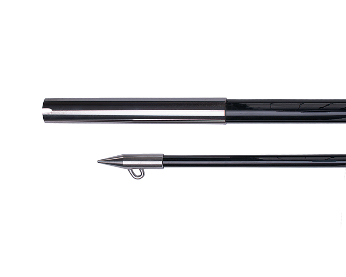 Hook'em Shotgun Pole Straight 3 Metre Black Fibreglass Outrigger with Rigging Kit