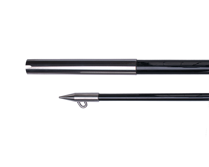 Hook'em Shotgun Pole Straight 3 Metre Black Fibreglass Outrigger with Rigging Kit-Otto's Tackle World