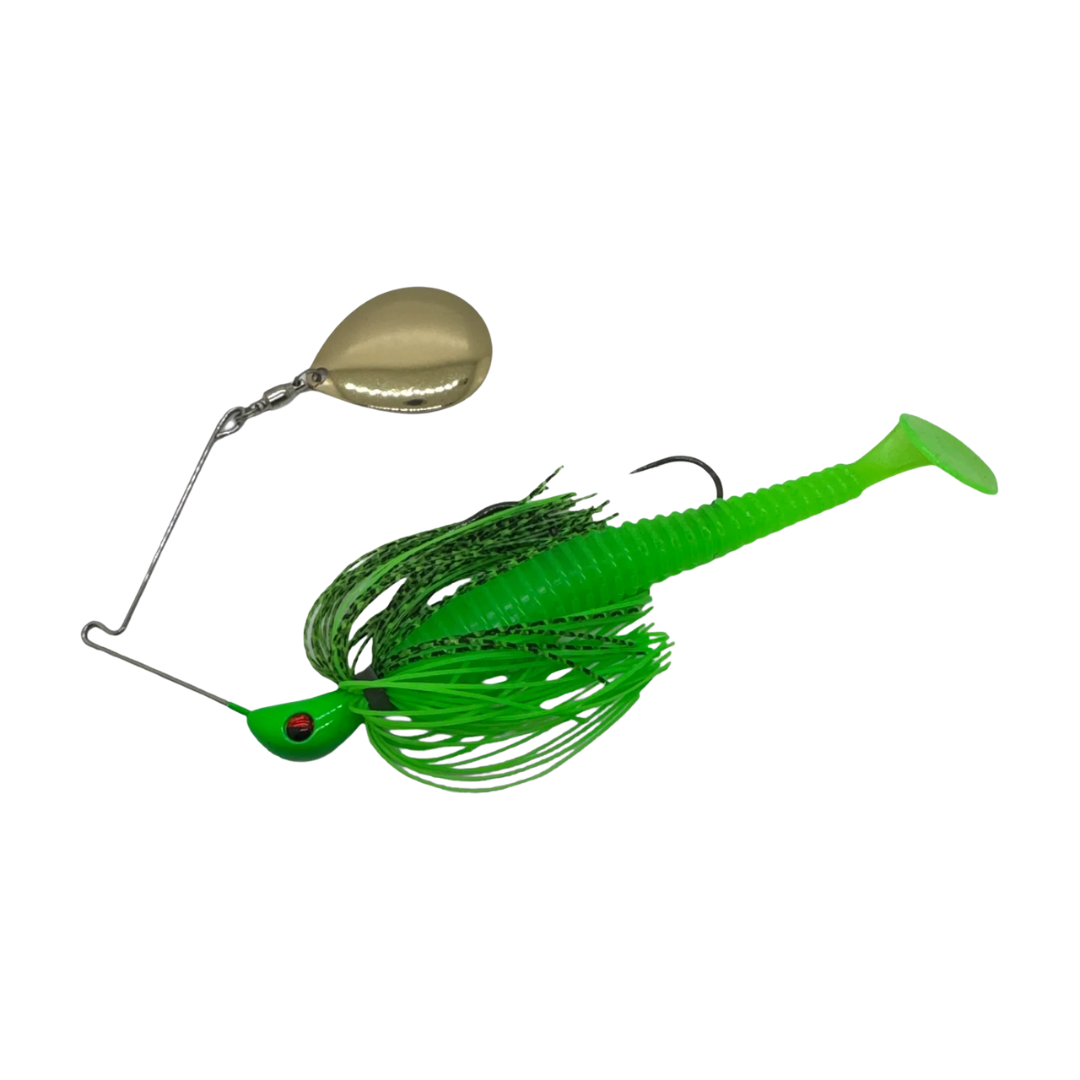 Spin Wright Cod 1/2oz Spinnerbait Single Colorado Rigged 4"