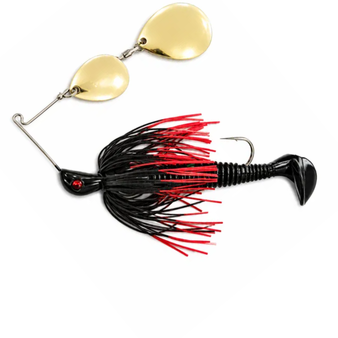 Spin Wright Cod 5/8oz Spinnerbait Double Colorado Rigged 4"