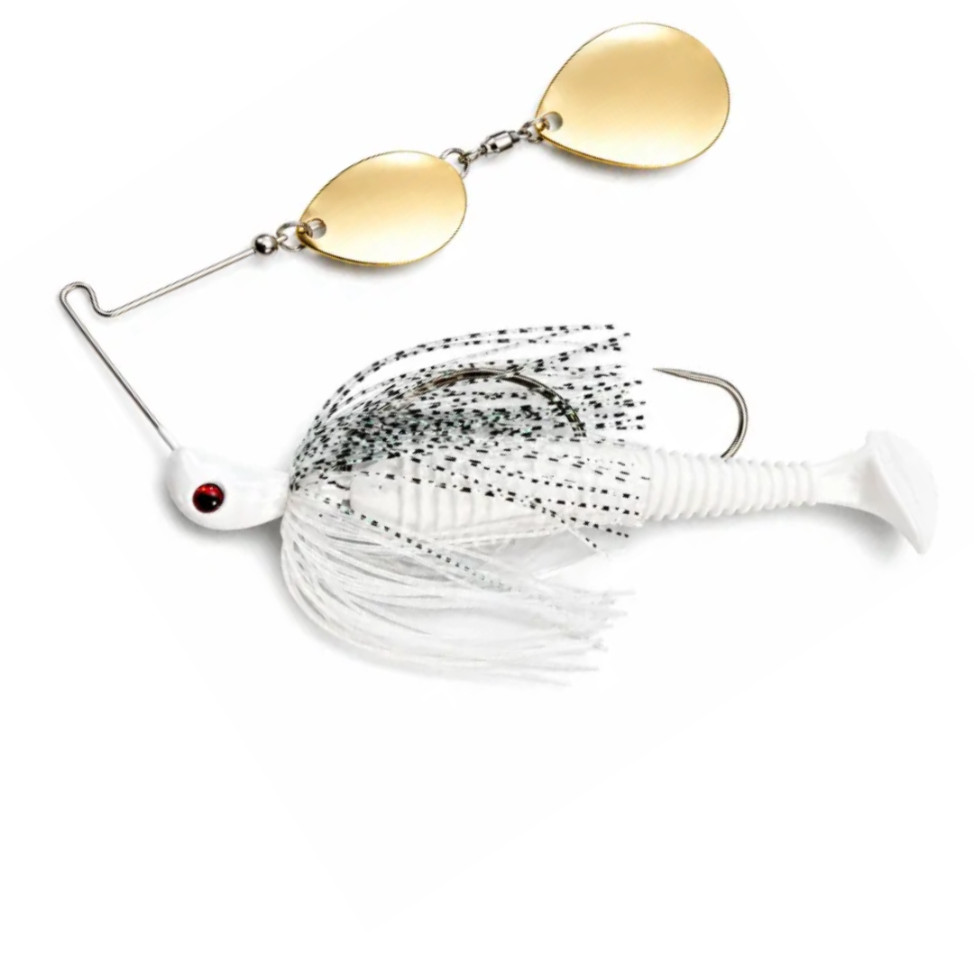 Spin Wright Cod 5/8oz Spinnerbait Double Colorado Rigged 4"