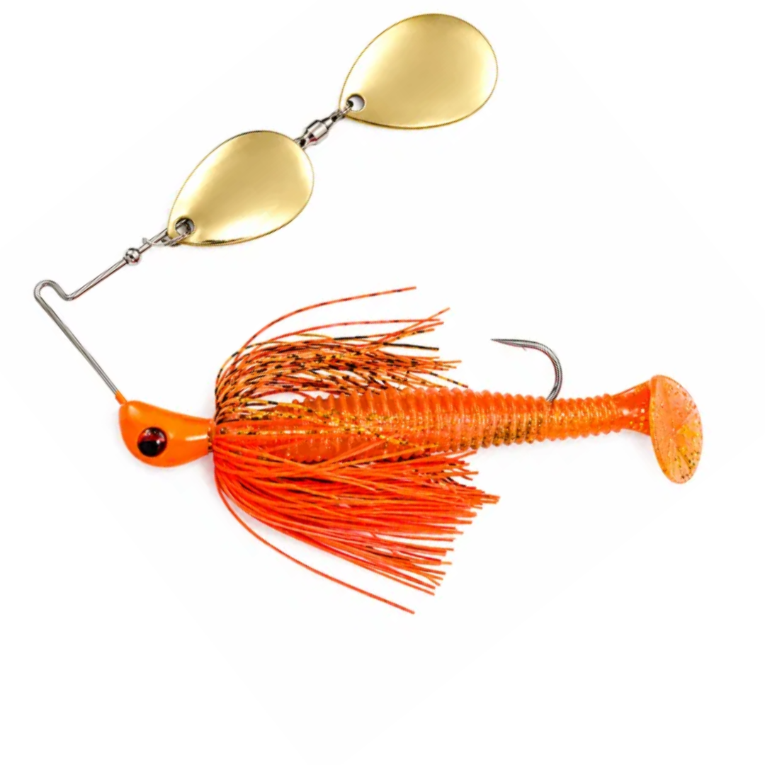 Spin Wright Cod 5/8oz Spinnerbait Double Colorado Rigged 4"