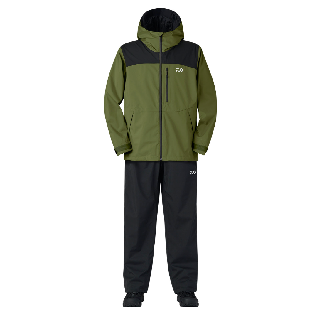 Daiwa Olive Rainmax Jacket & Pants Set DR-3625E 