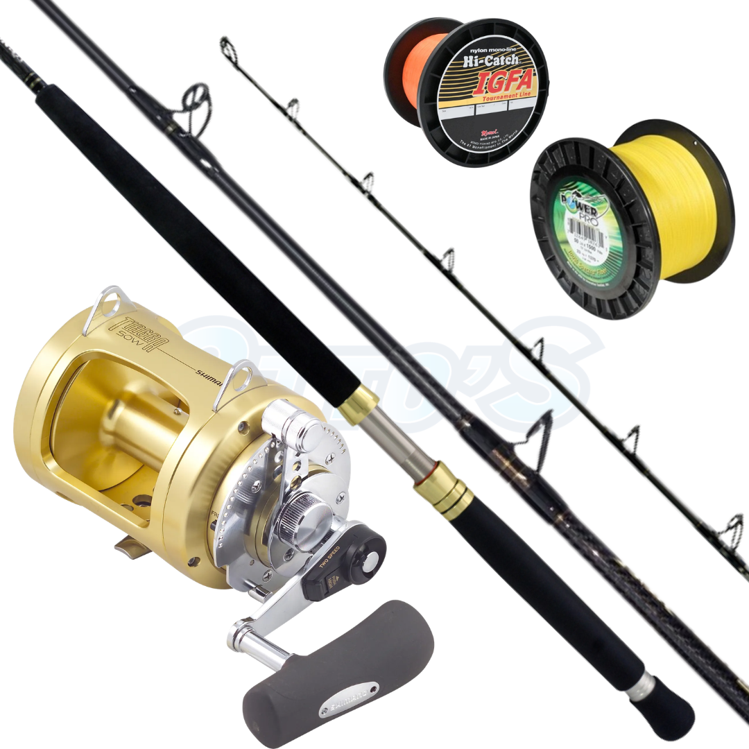 Shimano Tiagra 50W & Wilson Venom Ocean Warrior 37kg Fishing Combo
