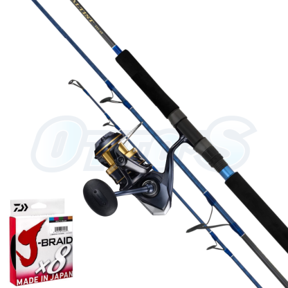 Shimano and Daiwa Offshore Livebait Spinning Fishing Combo