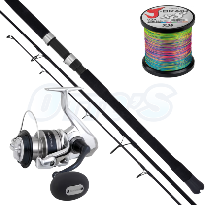 Daiwa BG BW & Shimano Saragosa All-Rounder Spinning Fishing Combo