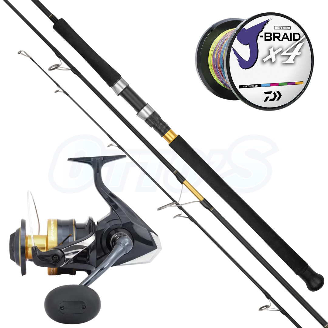 Daiwa BG BW & Shimano Spheros PE5 Spinning Fishing Combo