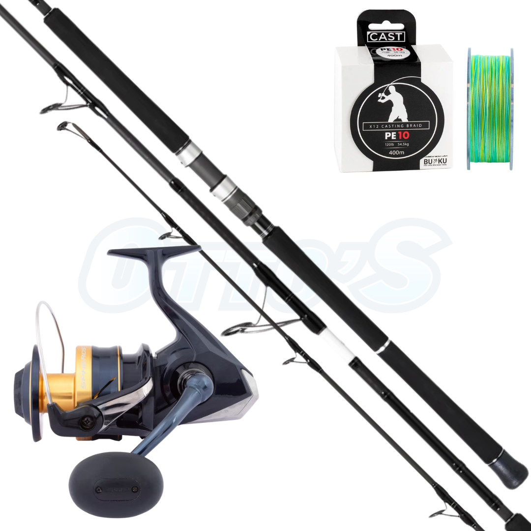Shimano Jewel & Spheros PE8 Travel Topwater Casting Combo