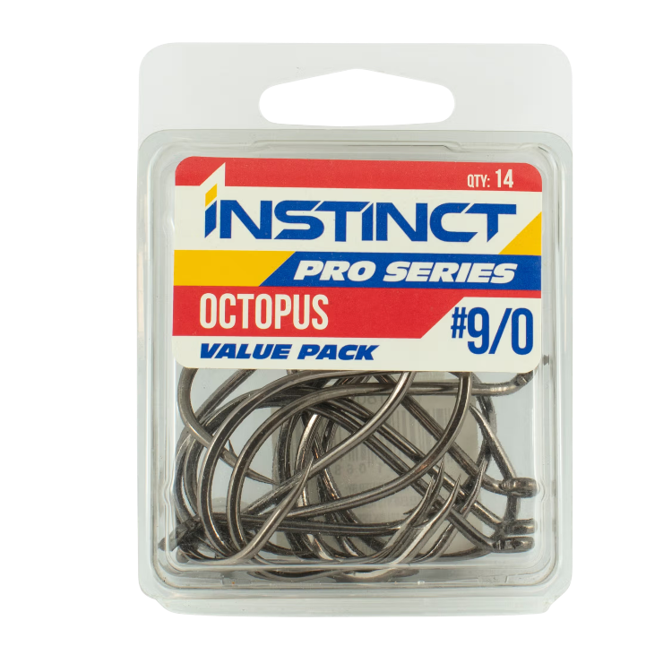 Instinct Pro Series Octopus Fishing Hooks Value Pack