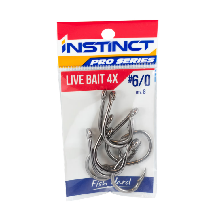 Instinct Livebait 4x Heavy Duty Fishing Fishing Hooks