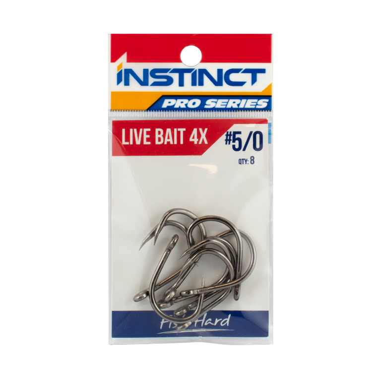 Instinct Livebait 4x Heavy Duty Fishing Fishing Hooks