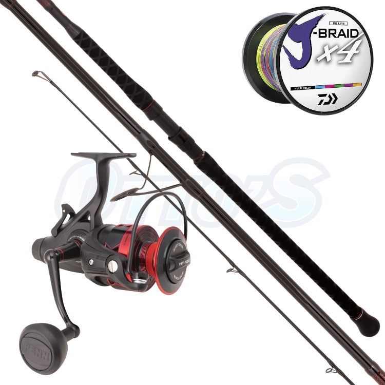 Penn Prevail & Fierce Medium Baitrunner Surf Fishing Combo
