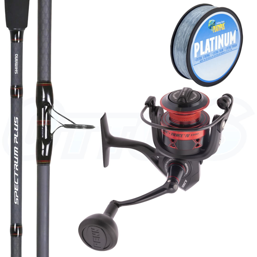 Penn Fierce and Shimano Spectrum Blackfish Fishing Combo