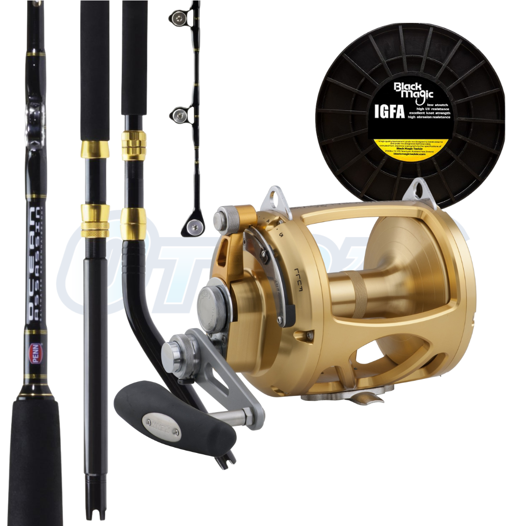 heavy duty fishing rods and reels