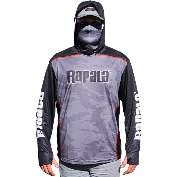Rapala Hooded Fishing Jersey With inbuilt Facebuff