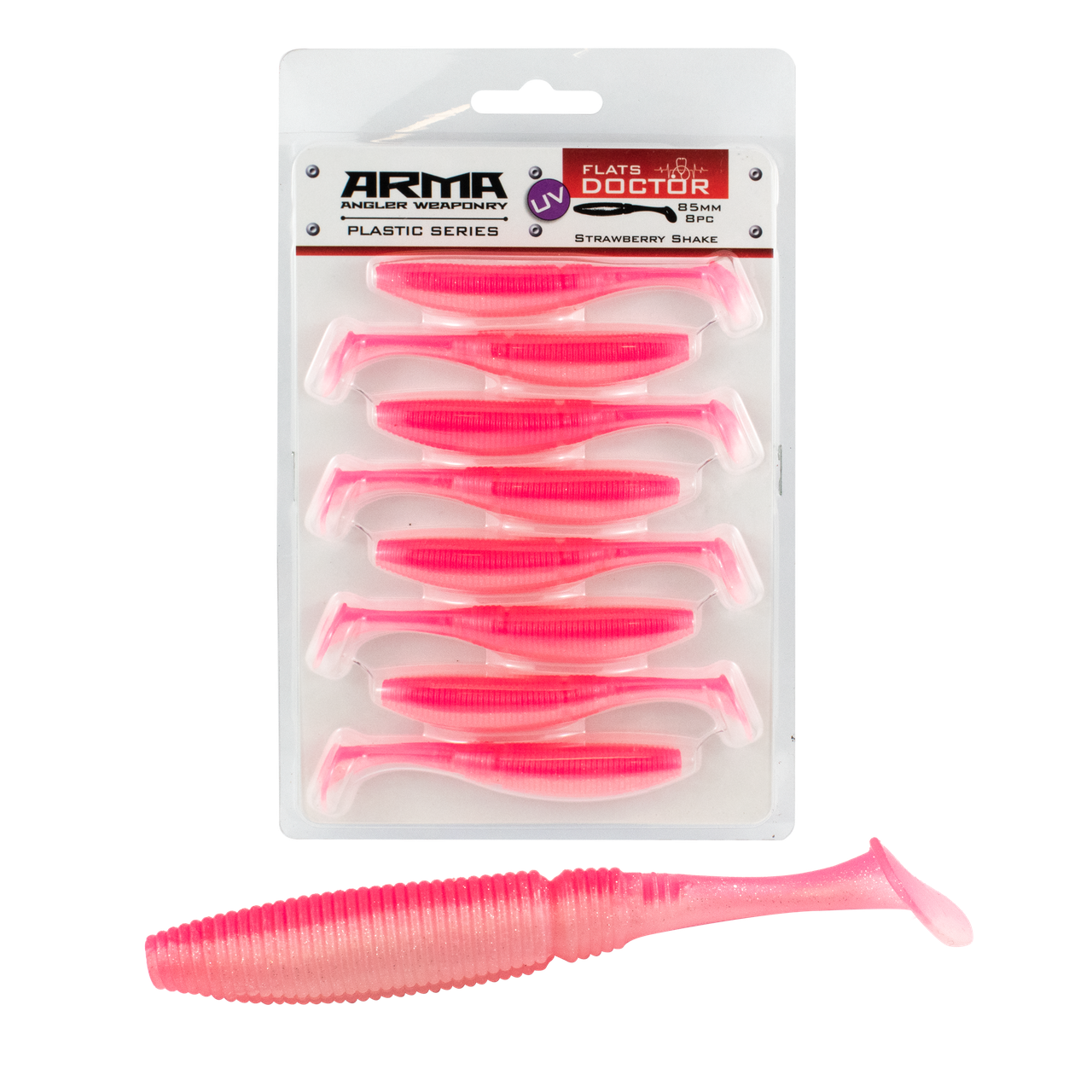 Arma Flats DR 85mm Soft Plastic Paddle Tail 