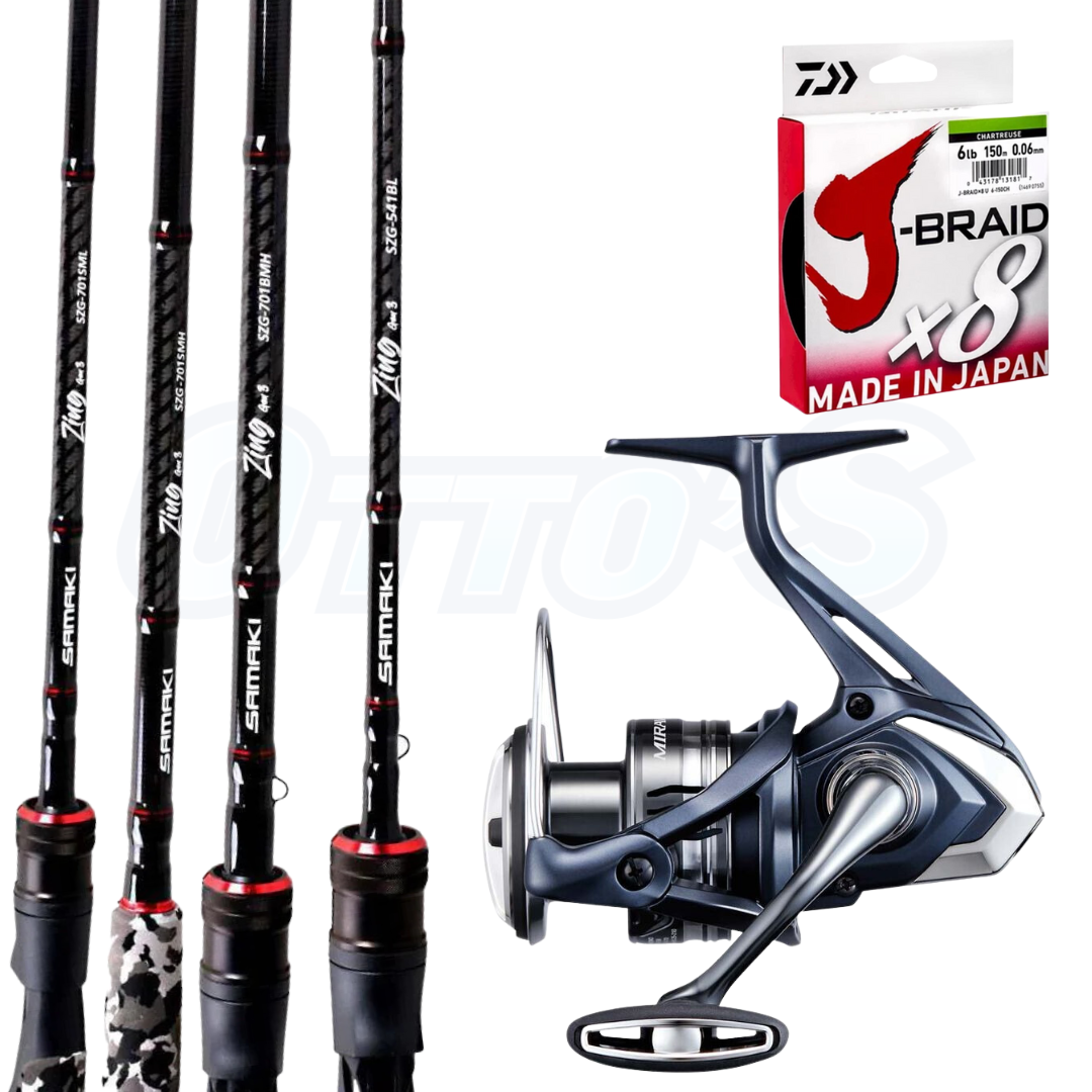 Samaki Zing G3 and Miravel Squidding EGI Fishing Combo