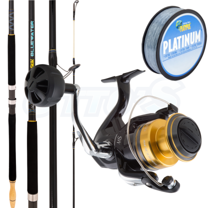 Shimano Socorro 10000 and Ugly Stik Bluewater Surf/Beach Combo Mono