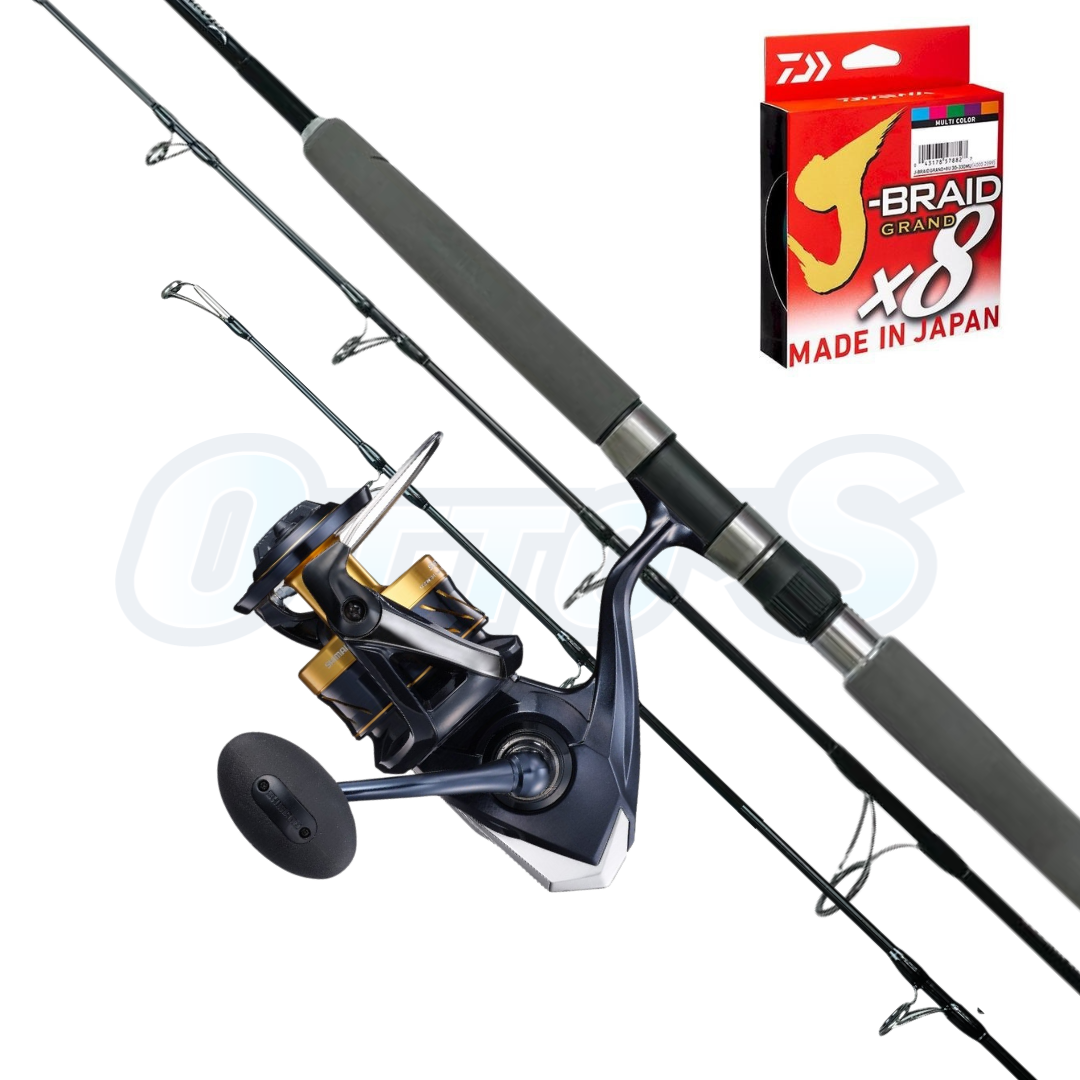 Shimano Spheros 18000 and Trophy Hunter 5ft6 Jigging Fishing Combo XHeavy