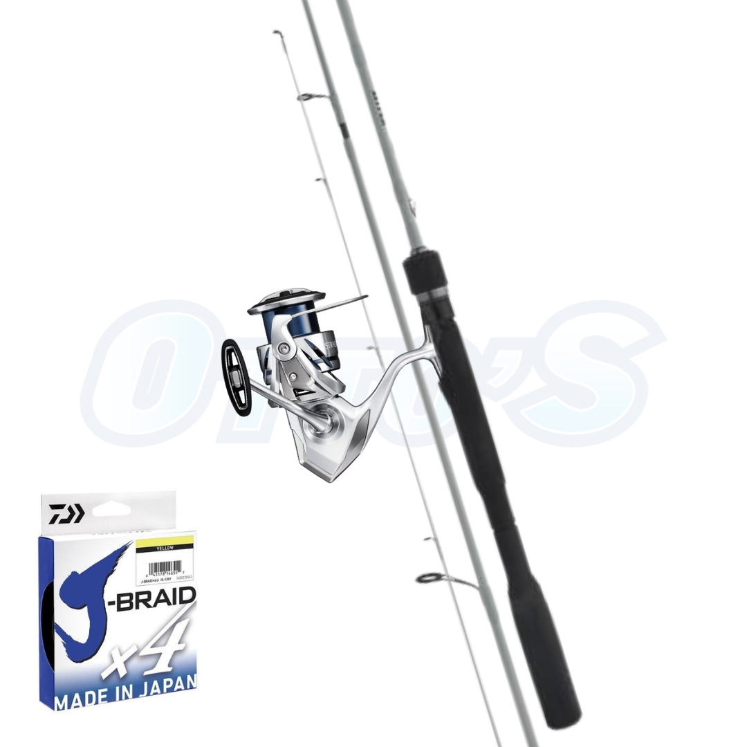Shimano Stradic and Daiwa Hyper Heavy Lure Fishing Combo