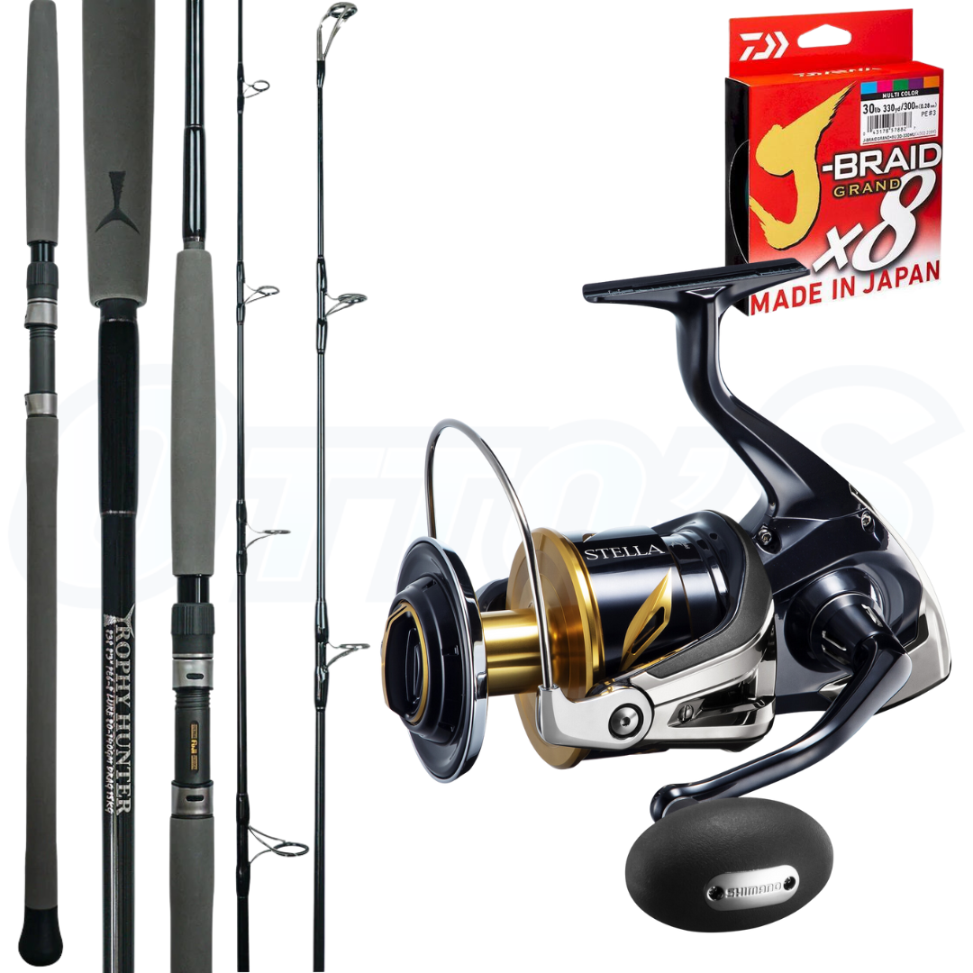 Trophy Hunter and Shimano Stella Stickbait Fishing Combo - Tuna