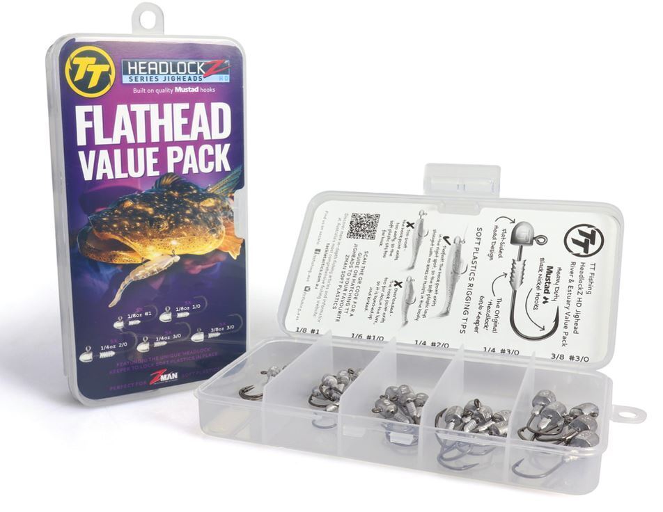 TT Fishing Jighead Flathead Value Pack