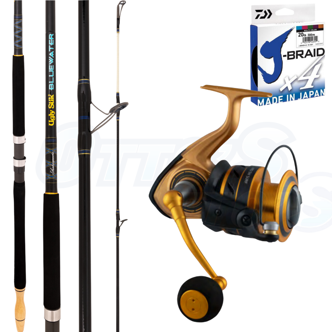 Ugly Stik Bluewater and Aird SW Surf Beach/Rock Fishing Combo