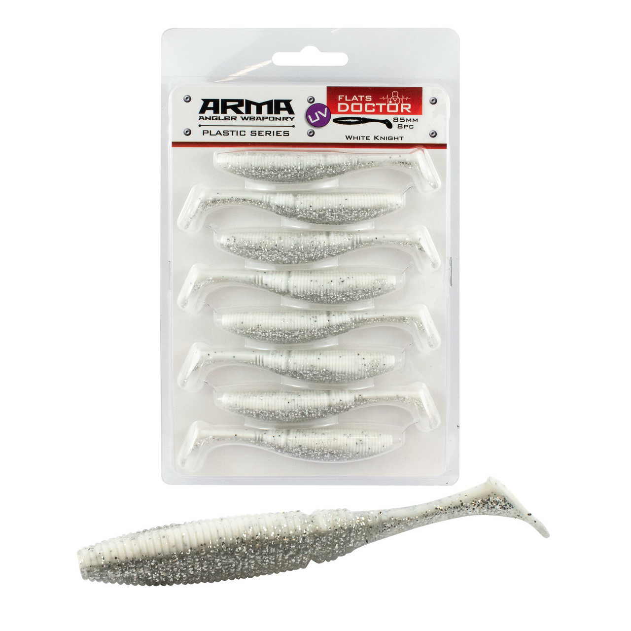 Arma Flats DR 85mm Soft Plastic Paddle Tail 