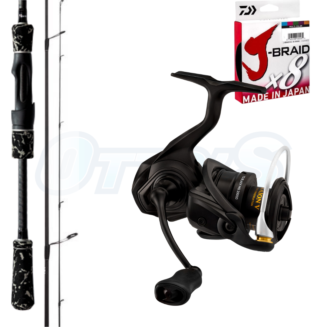 Sydney Snapper Blade N Tails Lure Fishing Combo JDaiwa TD Black MQ 3000 with Wilson Live Fibre Blade
