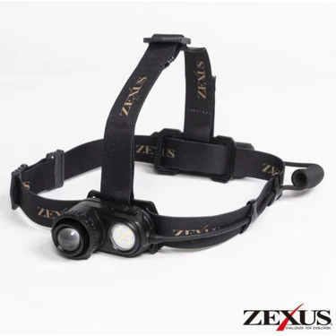ZEXUS ZX-R740 Headlamp with ZR-03 5000mAh Rechargable Battery