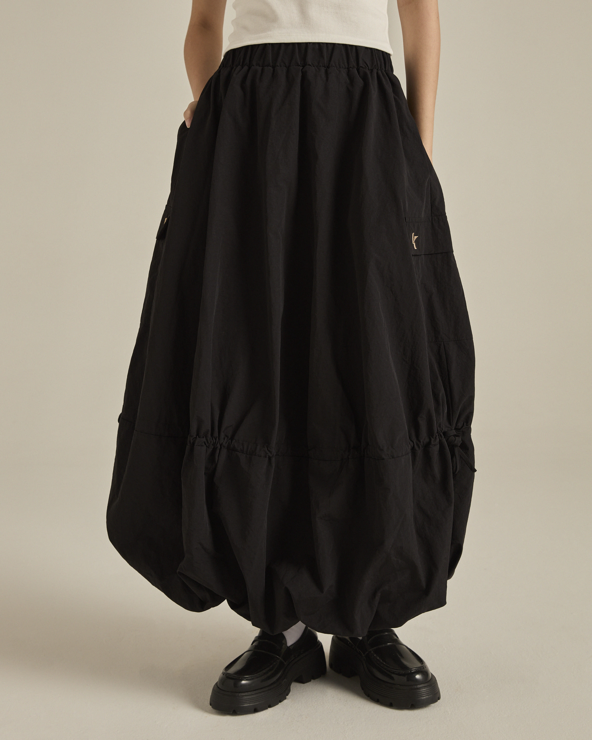 Black Balloon Skirt