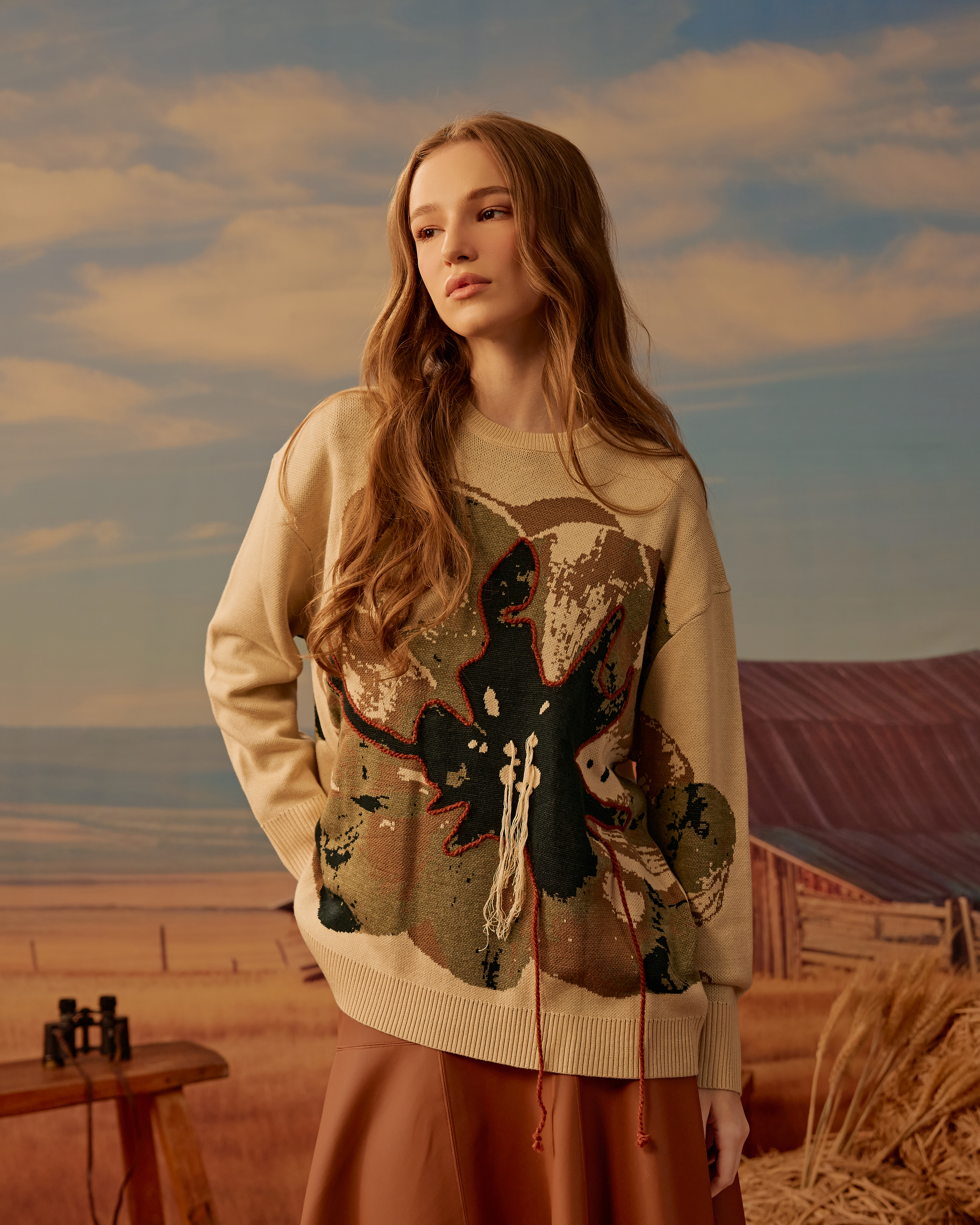 Leana Knitted Wool Top