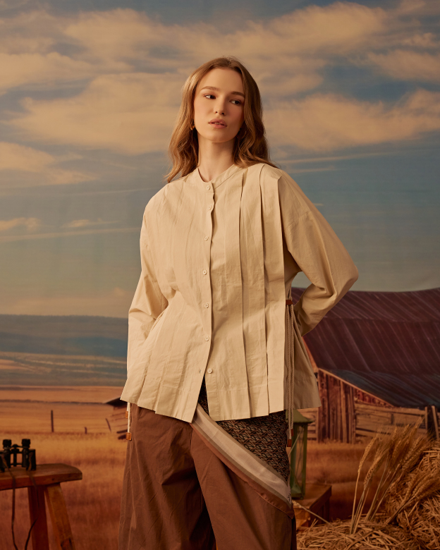 Sahara Pleated Shirt