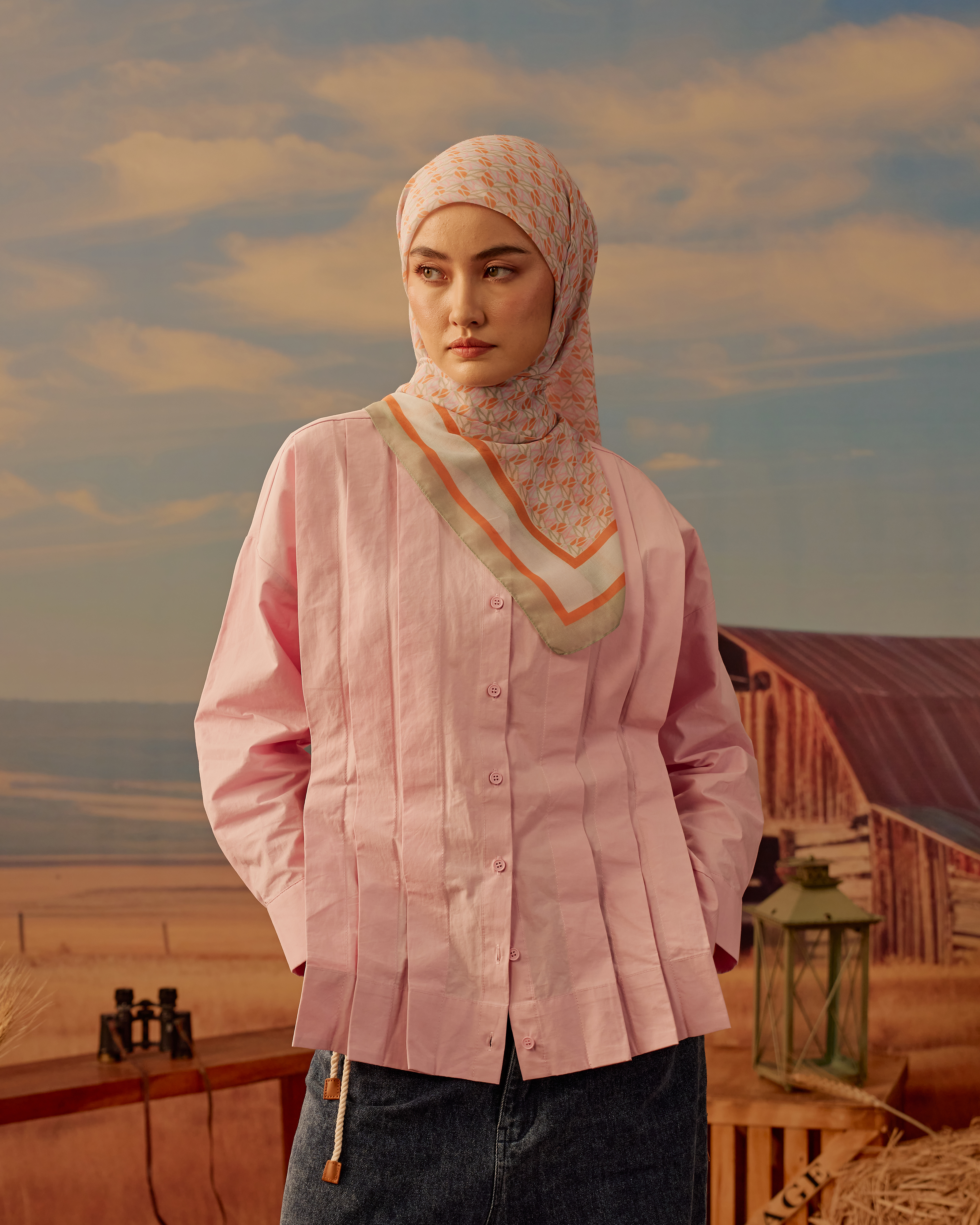 Sahara Pleated Shirt