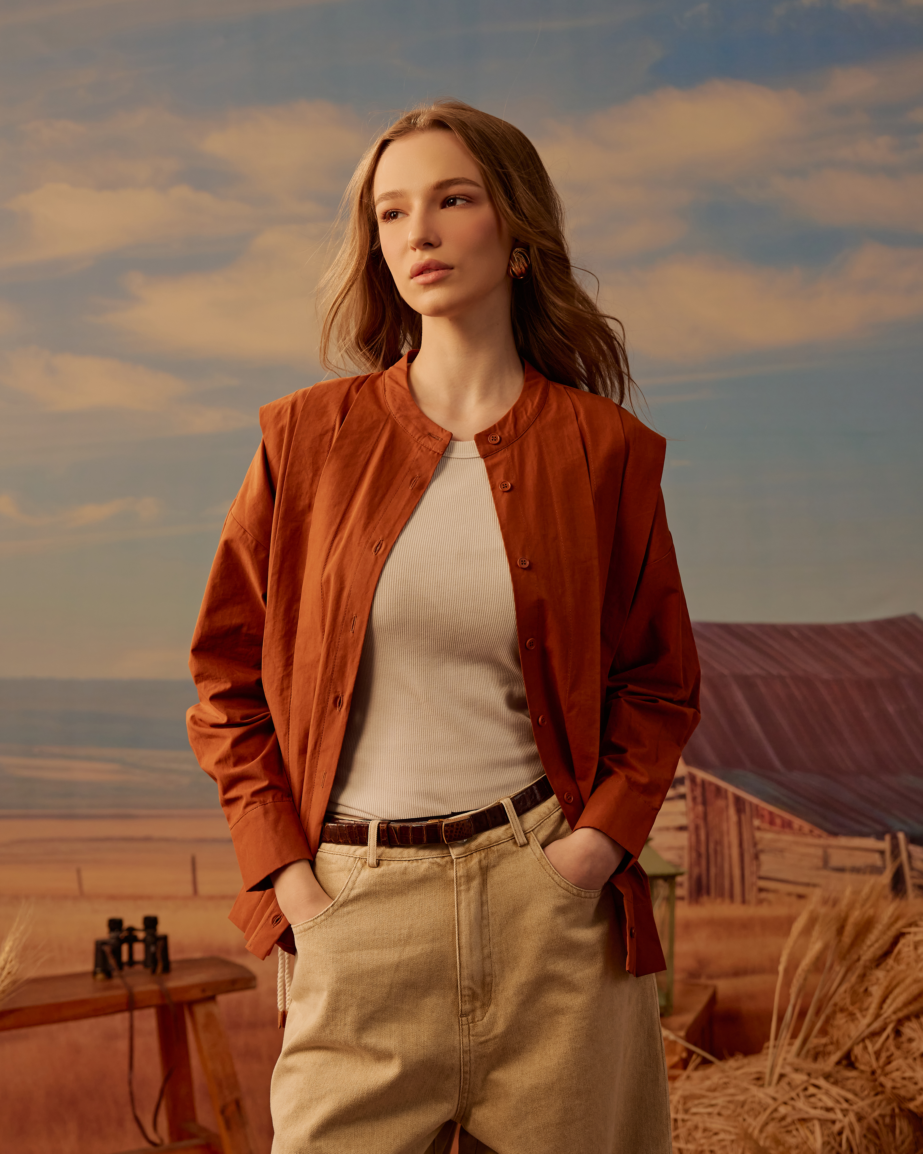 Sahara Pleated Shirt