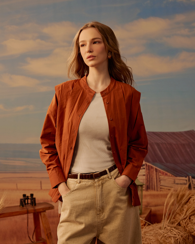 Sahara Pleated Shirt