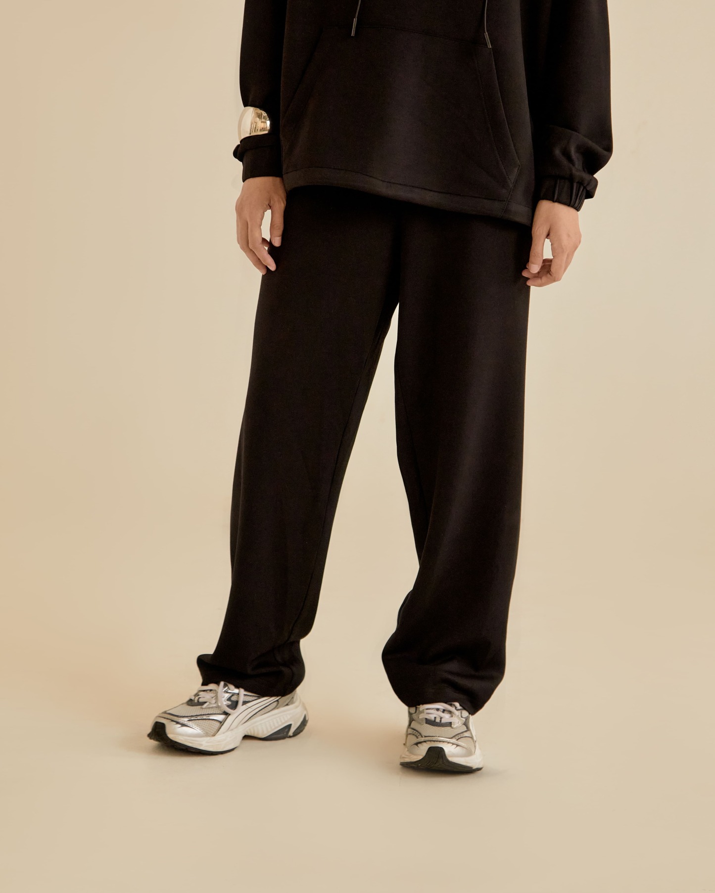 Jara Black Tapered Pants