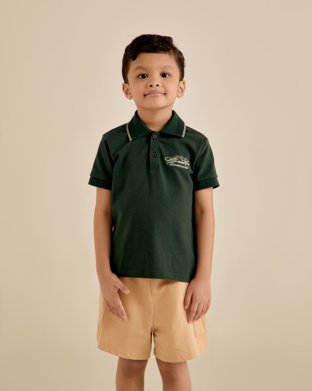 Mini Signature Emerald Regular Fit Polo Shirt