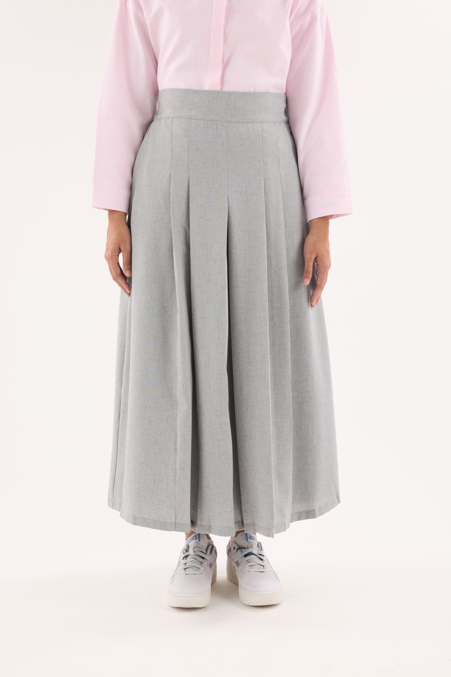 Nelly Grey Pleated Skirt