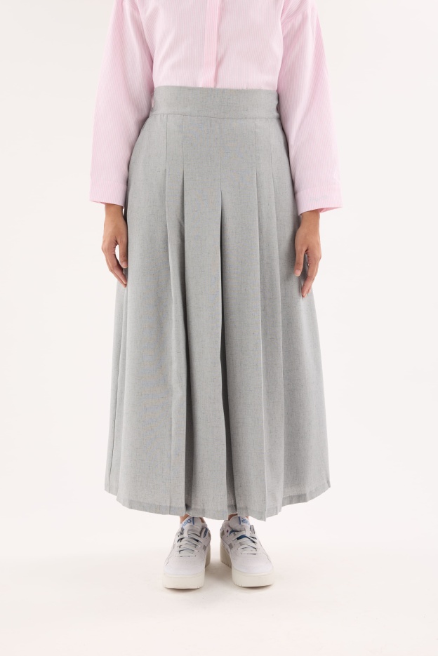 Nelly Grey Pleated Skirt