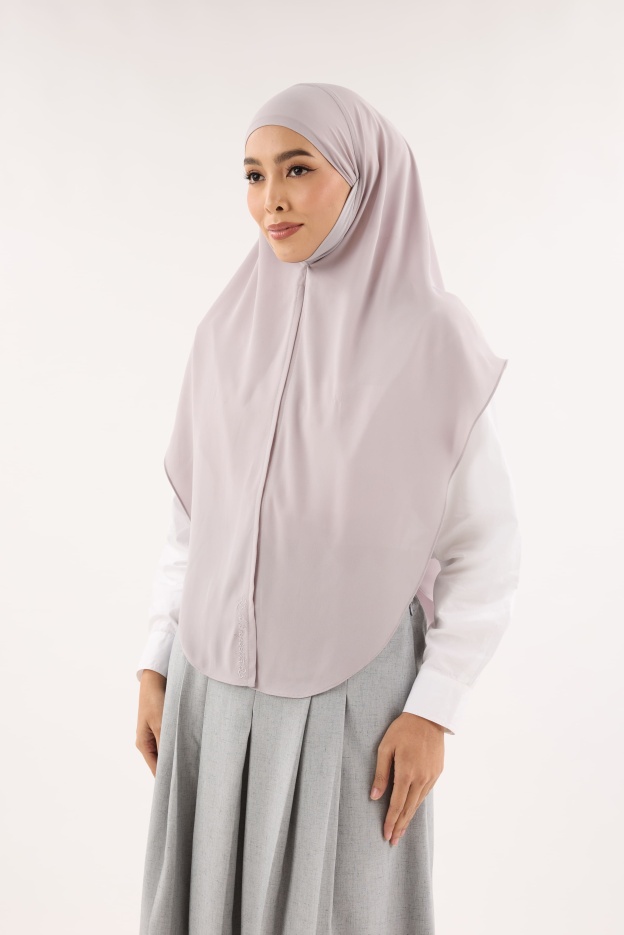 Saja Ash Grey Instant Hijab