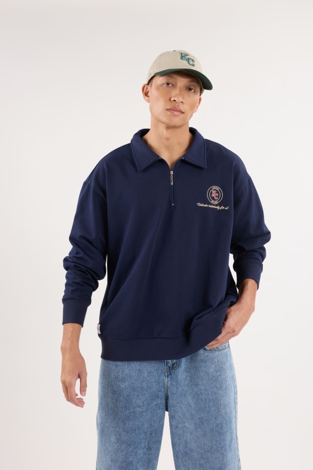 Navy Blue Capsule Oversized Sweatshirt
