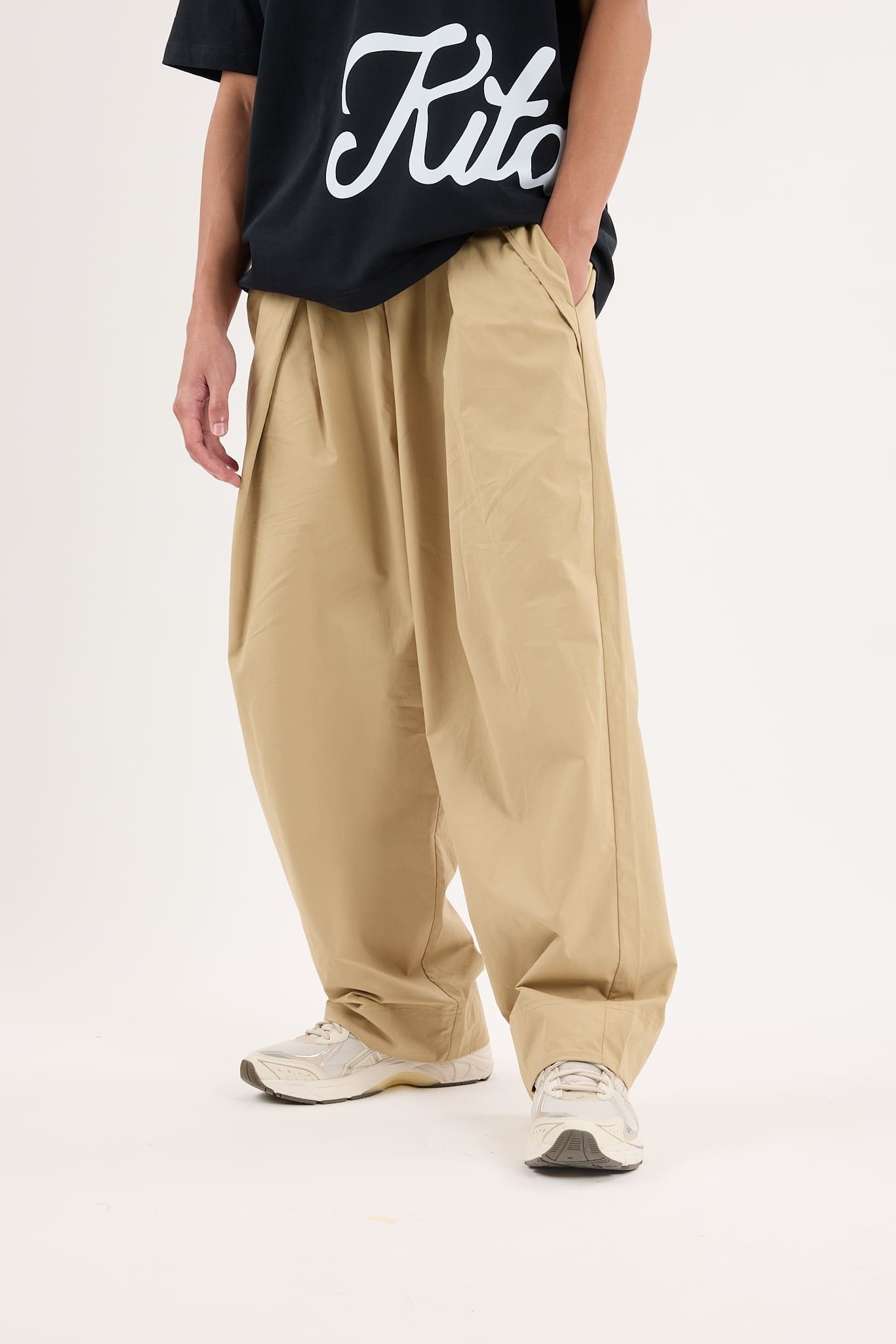 Pale Khaki Capsule Baggy Pants