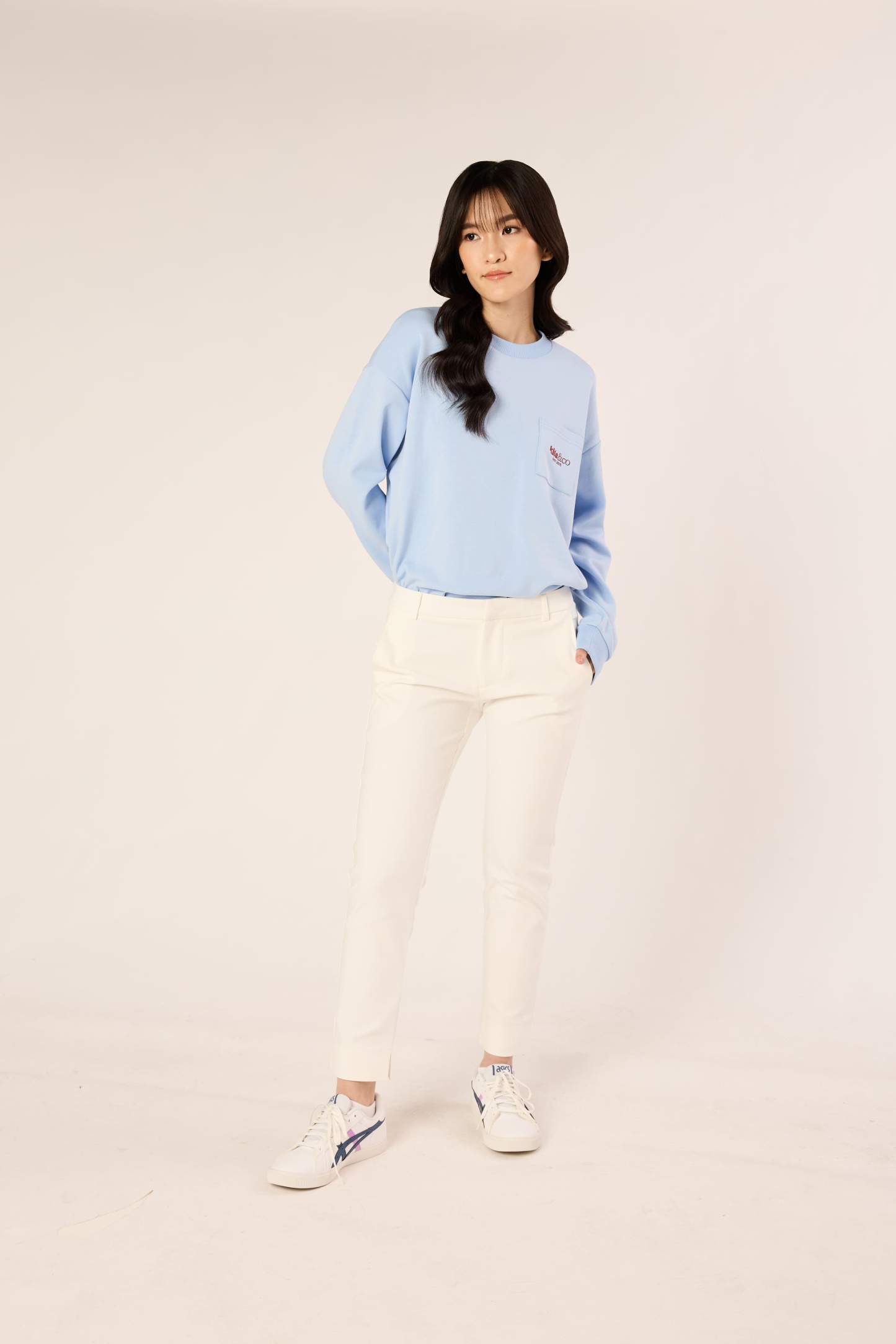 White Chino Trousers - Women's