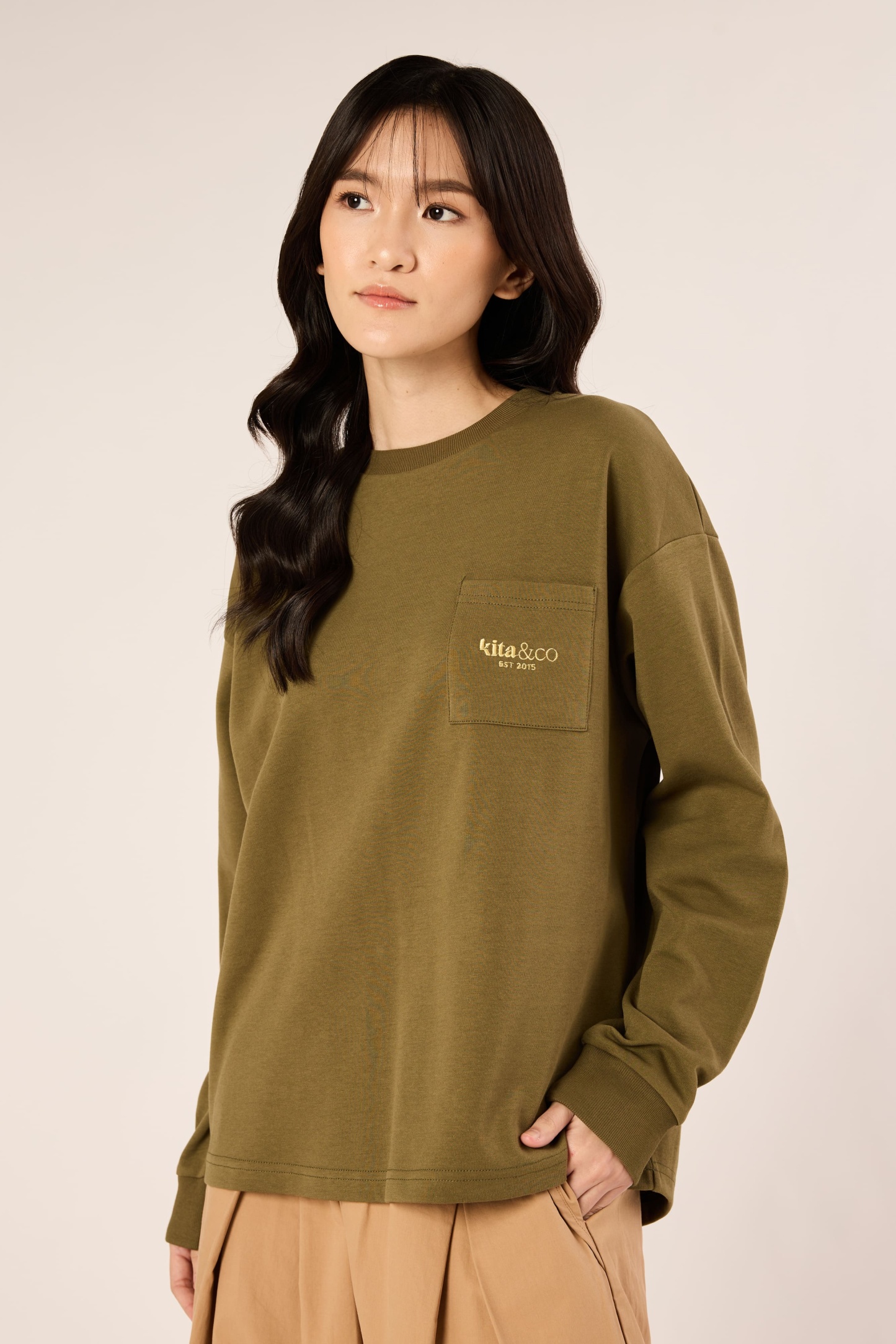 Olive Green Jumper - Women's