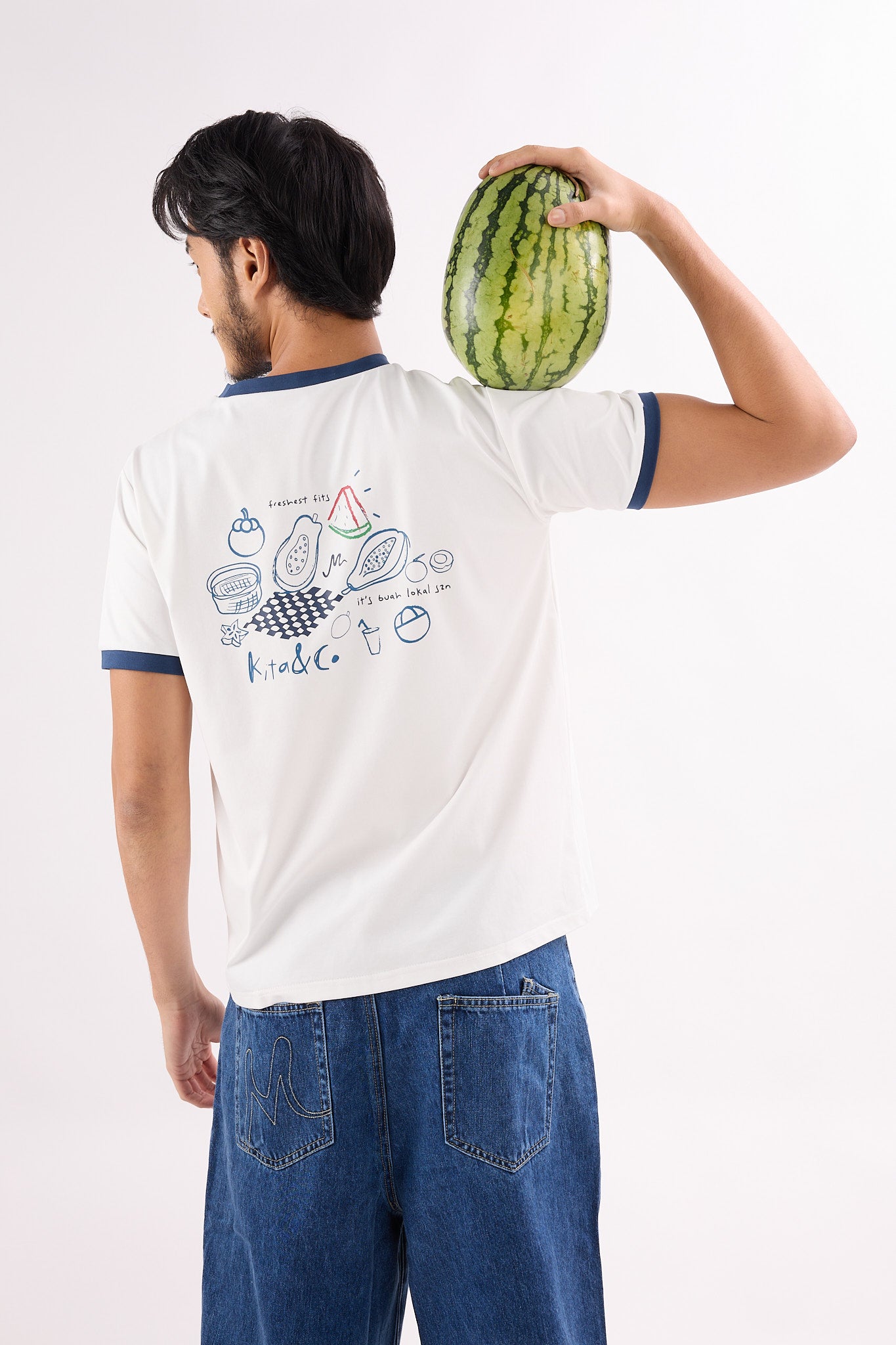 Fruitee Graphic Ringer T-Shirt - Men's