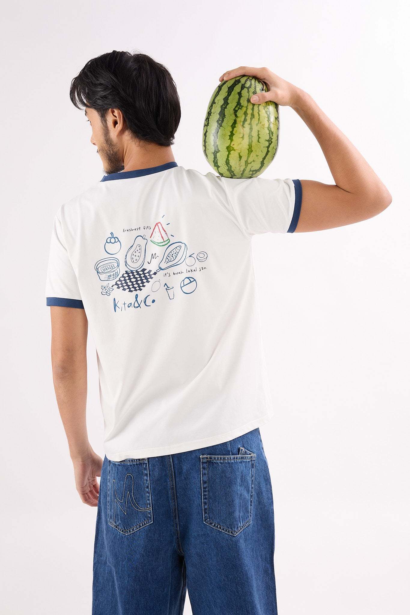 Fruitee Graphic Ringer T-Shirt - Men's